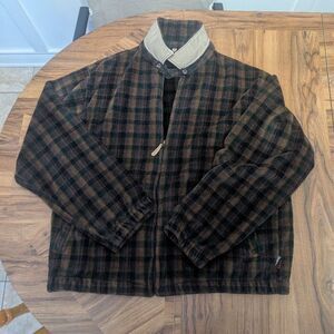 Woolrich Vintage XL Made in USA Fleece Zip Up Jacket